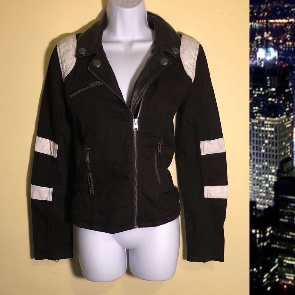 Express Moto Jacket Size Medium - image 3